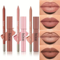 Matte Lipliner&Lipstick Set,Waterproof， Long Lasting Lip Makeup, Soft Matte Color Rendering,Women's Makeup Cosmetics Makeup art