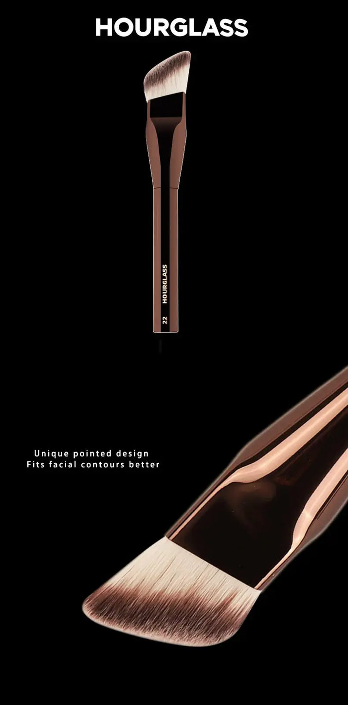 HOURGLASS Angled Liquid Foundation Brushes Foundation Cream Brush Blush Brush  Base Make Up Tool-022 Makeup art