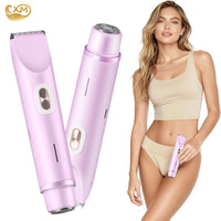 Dual-Head Electric Bikini Trimmer & Body Shaver — Waterproof, Painless, Rechargeable