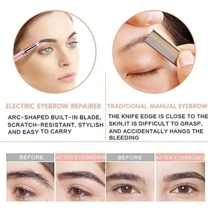 Electric Face Eyebrow Trimmer Eye Brow Shaper Pencil Hair Remover For Women Makeup Painless Automatic Eyebrow Shavers Depilator Makeup art