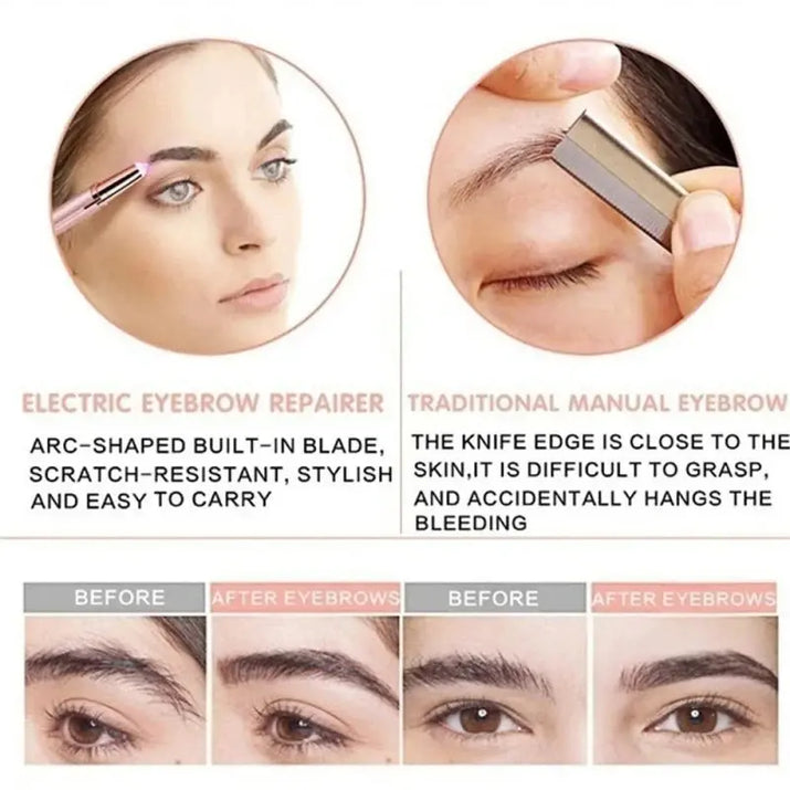 Electric Face Eyebrow Trimmer Eye Brow Shaper Pencil Hair Remover For Women Makeup Painless Automatic Eyebrow Shavers Depilator Makeup art