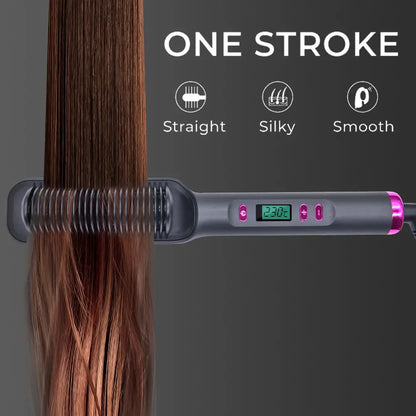 Electric Hot Comb Multifunctional Straight Hair Straightener Comb Negative Ion Anti-Scalding Styling Tool Straightening Brush Makeup art