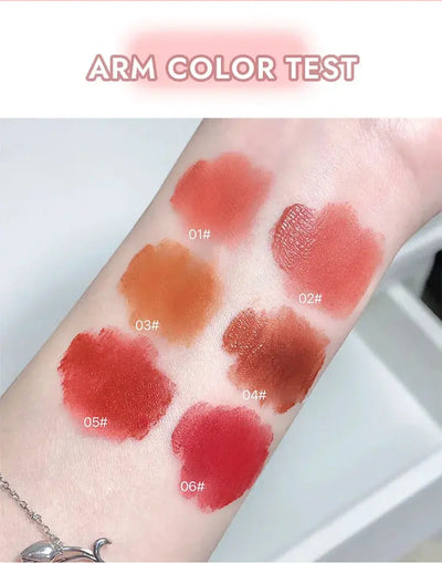 Gege Bear Rabbit Lip Glaze, Matte Velvet Lip Clay Long-lasting Color Non-drying Lipstick Makeup art