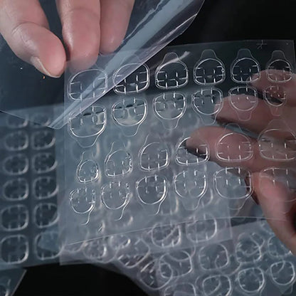 Double Side Nail Glue Sticker Adhesive Tabs for Fake Nails Supre Sticky Waterproof Breathable Nail Jelly Glue Makeup art