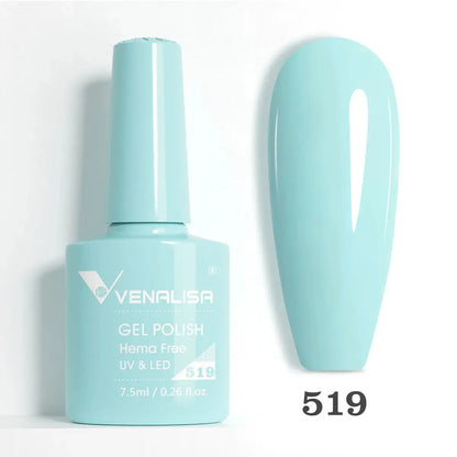 VENALISA 7.5ml Nail Gel Polish VIP5 HEMA Free Semi Permanent Soak off UV LED Nail Gel Varnish Full Coverage Nail Gel Lacquer Makeup art