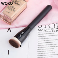 Flat Top Foundation Makeup Brushes Flat Angled Synthetic Hair Face Contour Foundation Liquid Cream Bronzer Buffing Makeup Tool Makeup art