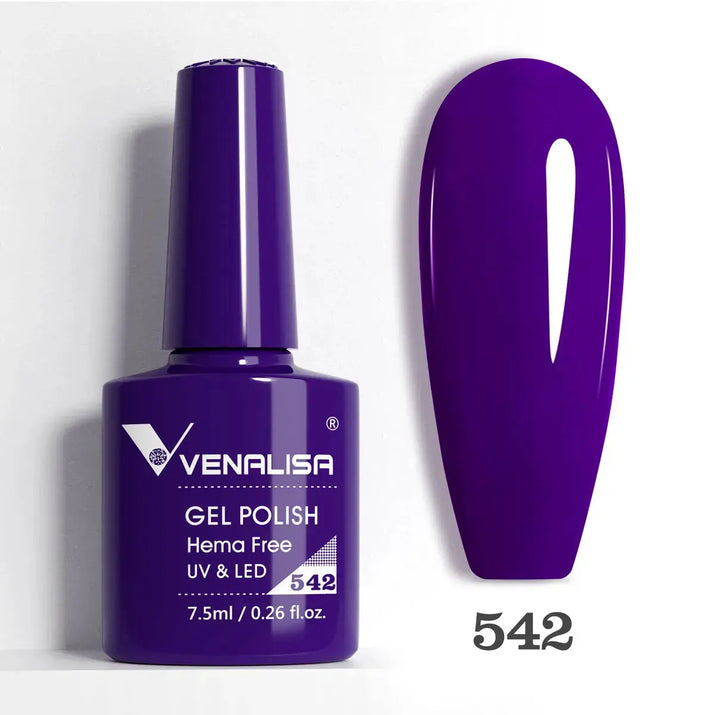 VENALISA 7.5ml Nail Gel Polish VIP5 HEMA Free Semi Permanent Soak off UV LED Nail Gel Varnish Full Coverage Nail Gel Lacquer Makeup art