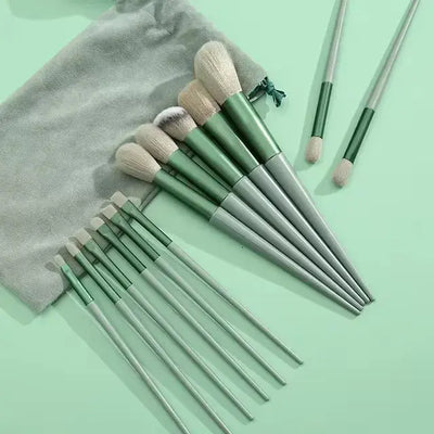 13 PCS Colorful Makeup Brush Set Eye Shadow Foundation Women's Makeup Brushes Eye Shadow Blush Beauty Soft Makeup Toolkit Makeup art