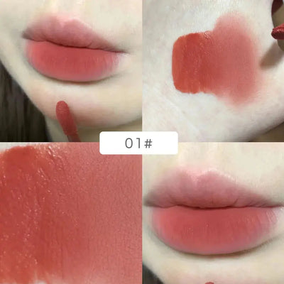 Gege Bear Rabbit Lip Glaze, Matte Velvet Lip Clay Long-lasting Color Non-drying Lipstick Makeup art