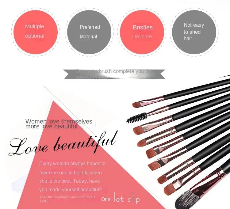 20pcs Eye brush Complete eyeshadow Brush Beauty Tool Explosive neutral logo Free Eyeliner brush Makeup art