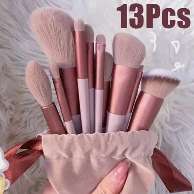 13 PCS Colorful Makeup Brush Set Eye Shadow Foundation Women's Makeup Brushes Eye Shadow Blush Beauty Soft Makeup Toolkit Makeup art