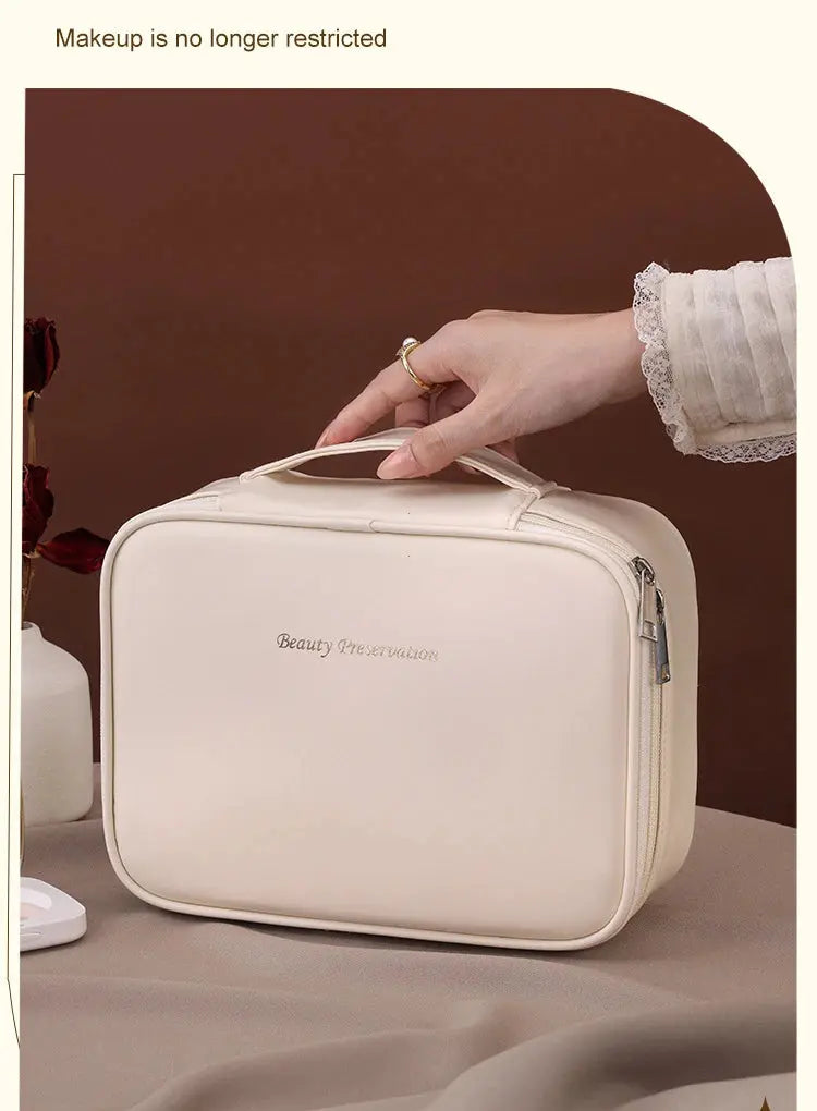 New Women's Cosmetic Bag Portable Storage Bag Large Capacity Luxury Makeup Bag Travel Organizer Essentials Toiletry Bags Makeup art