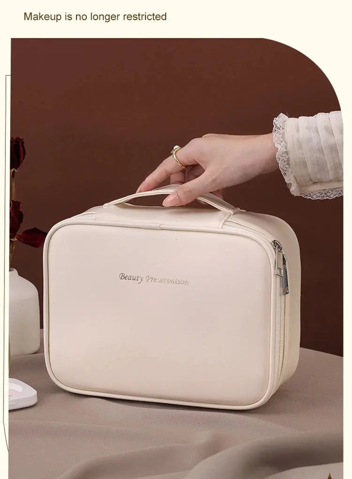 New Women's Cosmetic Bag Portable Storage Bag Large Capacity Luxury Makeup Bag Travel Organizer Essentials Toiletry Bags Makeup art