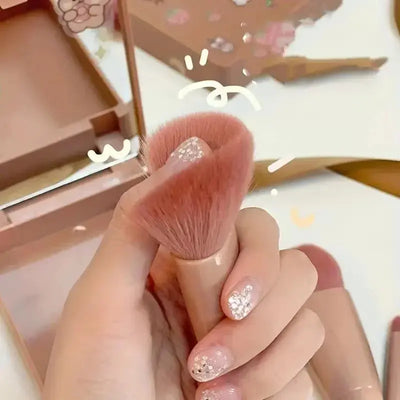 5pcs Travel Size Makeup Brushes Set Mini Makeup Brushes, Small Complete Function Cosmetic Brushes Kit With Case And Mirror5pcs T Makeup art