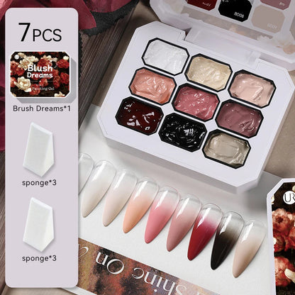 The Master Palette™ | 9-Color Solid Nail Art Gel Makeup art