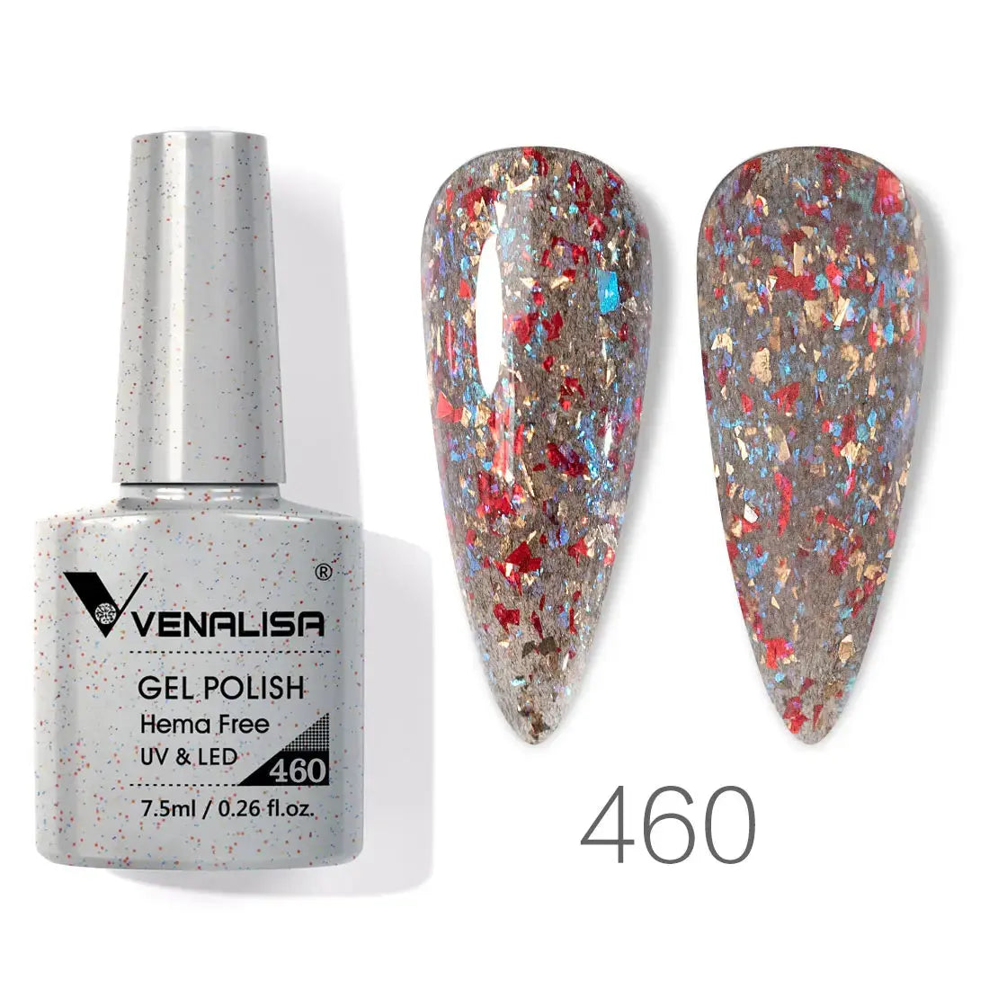 VENALISA 7.5ml Nail Gel Polish VIP5 HEMA Free Semi Permanent Soak off UV LED Nail Gel Varnish Full Coverage Nail Gel Lacquer Makeup art