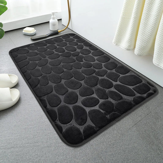 Cobblestone Embossed Non-Slip Bath Mat.