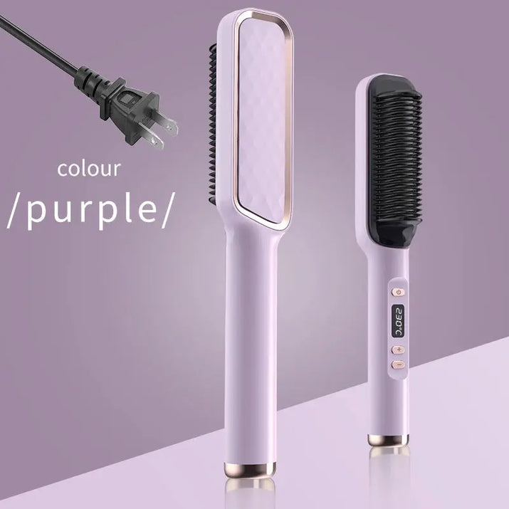 Electric Hot Comb Multifunctional Straight Hair Straightener Comb Negative Ion Anti-Scalding Styling Tool Straightening Brush Makeup art