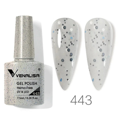 VENALISA 7.5ml Nail Gel Polish VIP5 HEMA Free Semi Permanent Soak off UV LED Nail Gel Varnish Full Coverage Nail Gel Lacquer Makeup art