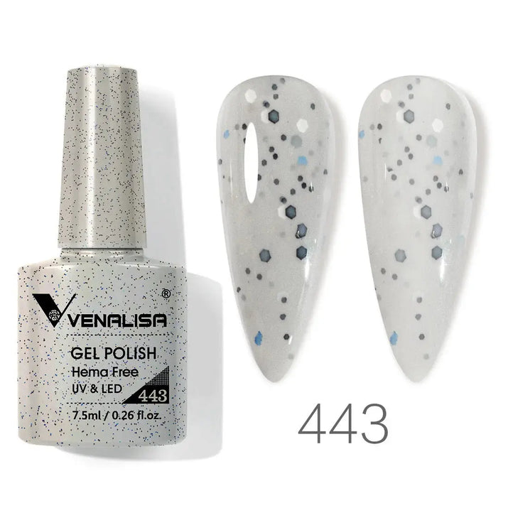 VENALISA 7.5ml Nail Gel Polish VIP5 HEMA Free Semi Permanent Soak off UV LED Nail Gel Varnish Full Coverage Nail Gel Lacquer Makeup art
