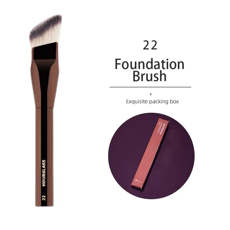 HOURGLASS Angled Liquid Foundation Brushes Foundation Cream Brush Blush Brush  Base Make Up Tool-022 Makeup art