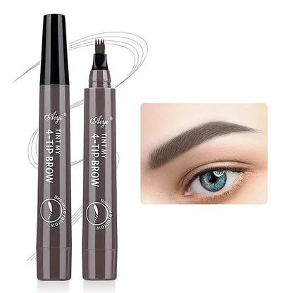 4 fork microblading eyebrow pencil waterproof eyebrow pencil natural long-lasting eyebrow makeup five colors Makeup art