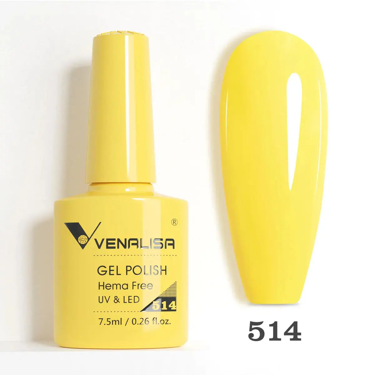 VENALISA 7.5ml Nail Gel Polish VIP5 HEMA Free Semi Permanent Soak off UV LED Nail Gel Varnish Full Coverage Nail Gel Lacquer Makeup art