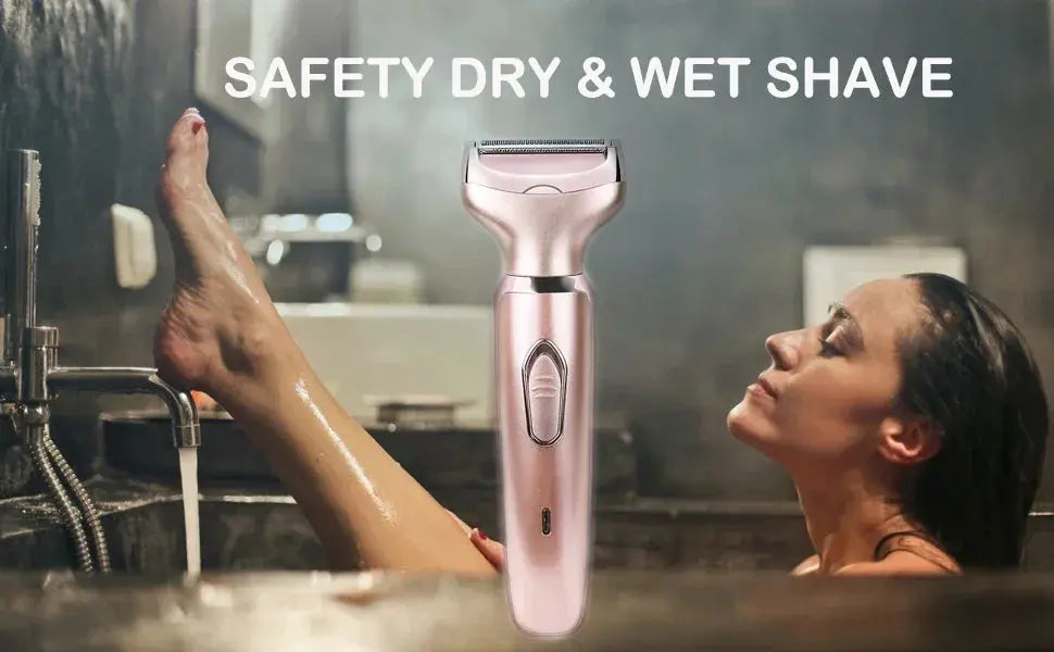 2 In 1 portable Electric Haircut Trimmer epilator woman facial intimate area for body hair removal Sex Shaver Bikini Pubic Rosor Makeup art