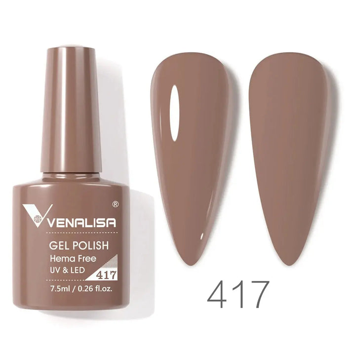 VENALISA 7.5ml Nail Gel Polish VIP5 HEMA Free Semi Permanent Soak off UV LED Nail Gel Varnish Full Coverage Nail Gel Lacquer Makeup art