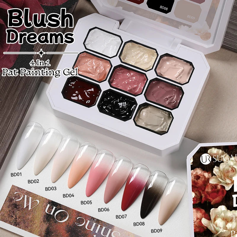 The Master Palette™ | 9-Color Solid Nail Art Gel Makeup art