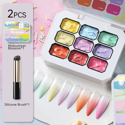 The Master Palette™ | 9-Color Solid Nail Art Gel Makeup art