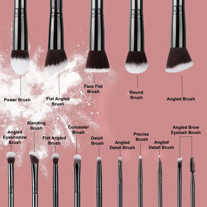 NEW 14PCS Makeup Brushes Set  Soft Fluffy Foundation Blush Powder Eyeshadow Blending Female Cosmetics Beauty Tool Christmas gift Makeup art