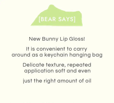 Gege Bear Rabbit Lip Glaze, Matte Velvet Lip Clay Long-lasting Color Non-drying Lipstick Makeup art