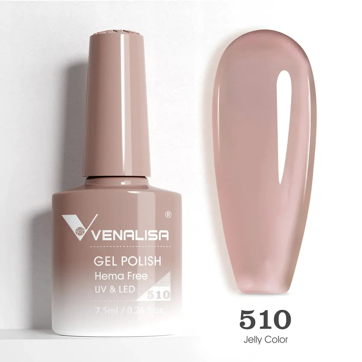 VENALISA 7.5ml Nail Gel Polish VIP5 HEMA Free Semi Permanent Soak off UV LED Nail Gel Varnish Full Coverage Nail Gel Lacquer Makeup art