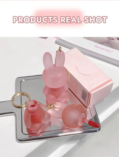 Gege Bear Rabbit Lip Glaze, Matte Velvet Lip Clay Long-lasting Color Non-drying Lipstick Makeup art