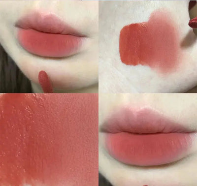 Gege Bear Rabbit Lip Glaze, Matte Velvet Lip Clay Long-lasting Color Non-drying Lipstick Makeup art