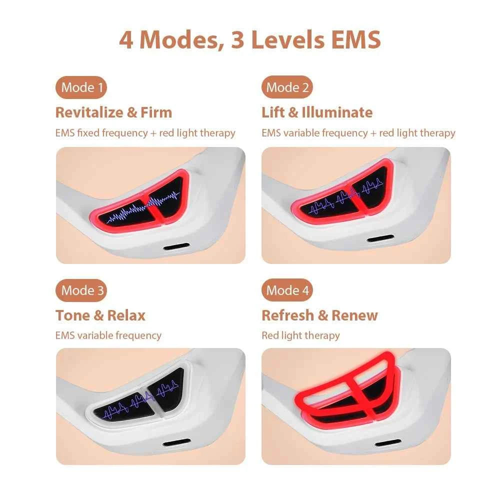 3D Eye Massager with EMS & Red Light