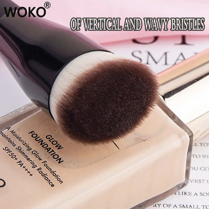 Flat Top Foundation Makeup Brushes Flat Angled Synthetic Hair Face Contour Foundation Liquid Cream Bronzer Buffing Makeup Tool Makeup art