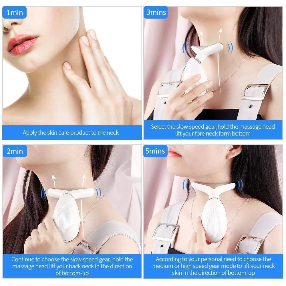 3-in-1 Facial, Neck & Eye Massager – Anti-Aging Beauty Tool