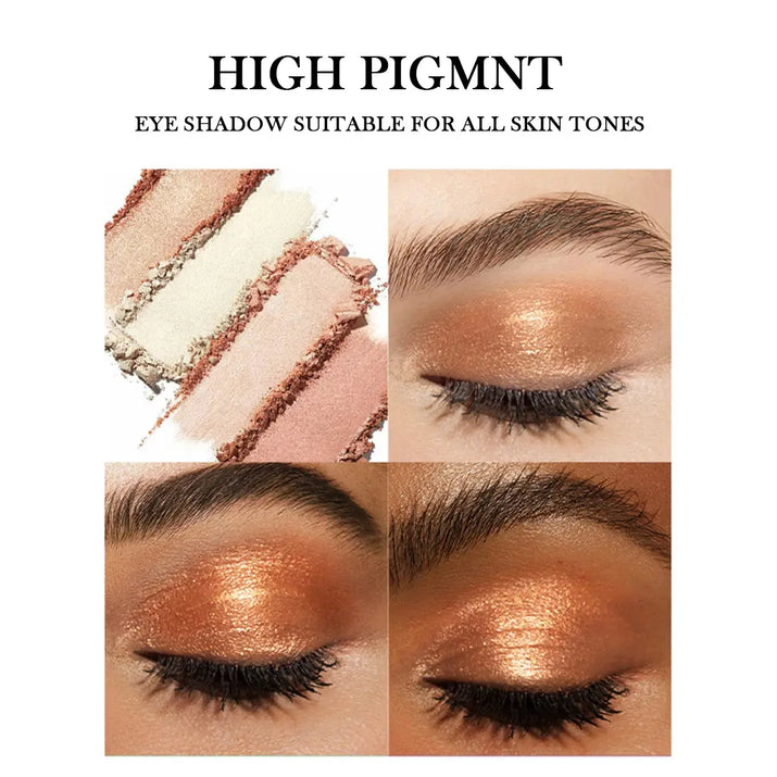 18-Color Eyeshadow Palette – Pearlescent, Matte, Fine Shimmer, Glitter, Earth Tones, Long-Lasting, High-Performance Makeup art