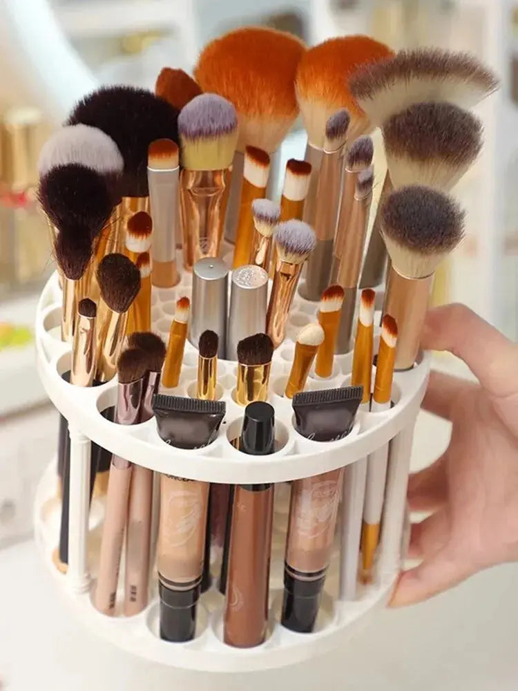 360° Rotating Makeup Brush & Accessory Organizer Makeup art