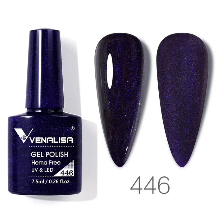 VENALISA 7.5ml Nail Gel Polish VIP5 HEMA Free Semi Permanent Soak off UV LED Nail Gel Varnish Full Coverage Nail Gel Lacquer Makeup art