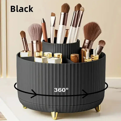 360° Rotating Makeup Tool Storage Box Desktop Organizer Cosmetic Brushes Holder Lipstick Eyebrow Pencil Holder Jewelry Container Makeup art