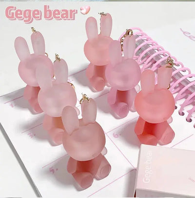 Gege Bear Rabbit Lip Glaze, Matte Velvet Lip Clay Long-lasting Color Non-drying Lipstick Makeup art