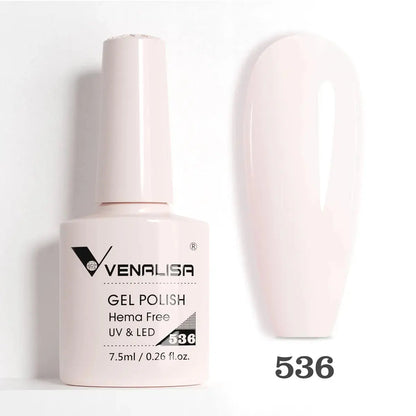 VENALISA 7.5ml Nail Gel Polish VIP5 HEMA Free Semi Permanent Soak off UV LED Nail Gel Varnish Full Coverage Nail Gel Lacquer Makeup art