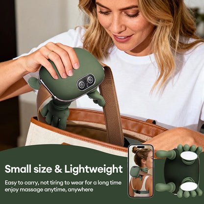 Bionic Finger Neck Shoulder Massager Wireless Neck Cervical Trapezius Kneading Massage Shawl Brushless Motor Neck masajeador Makeup art