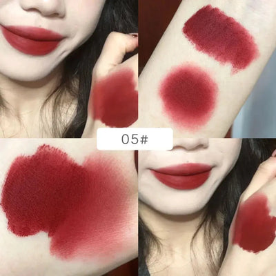 Gege Bear Rabbit Lip Glaze, Matte Velvet Lip Clay Long-lasting Color Non-drying Lipstick Makeup art