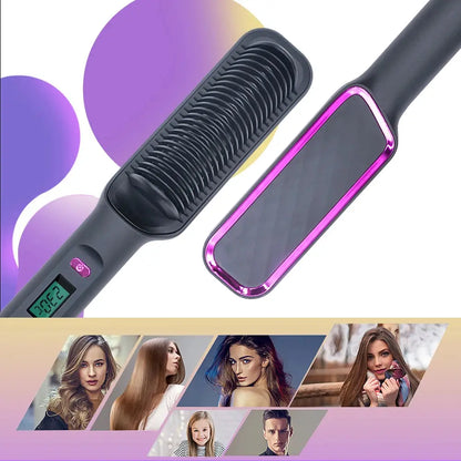Electric Hot Comb Multifunctional Straight Hair Straightener Comb Negative Ion Anti-Scalding Styling Tool Straightening Brush Makeup art