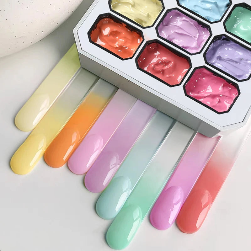 The Master Palette™ | 9-Color Solid Nail Art Gel Makeup art