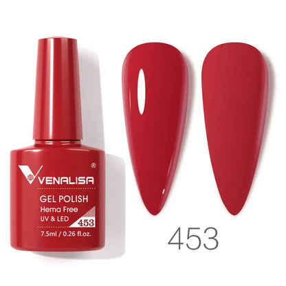 VENALISA 7.5ml Nail Gel Polish VIP5 HEMA Free Semi Permanent Soak off UV LED Nail Gel Varnish Full Coverage Nail Gel Lacquer Makeup art
